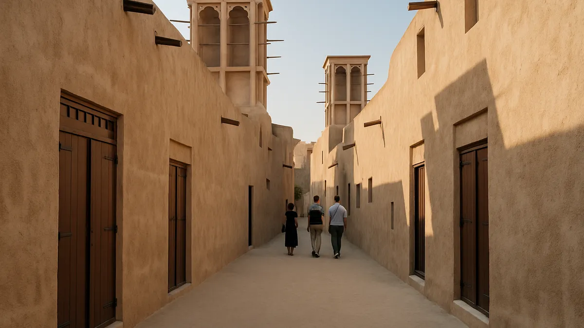 Wind-tower lane in Al Fahidi, Bur Dubai (illustrative image)